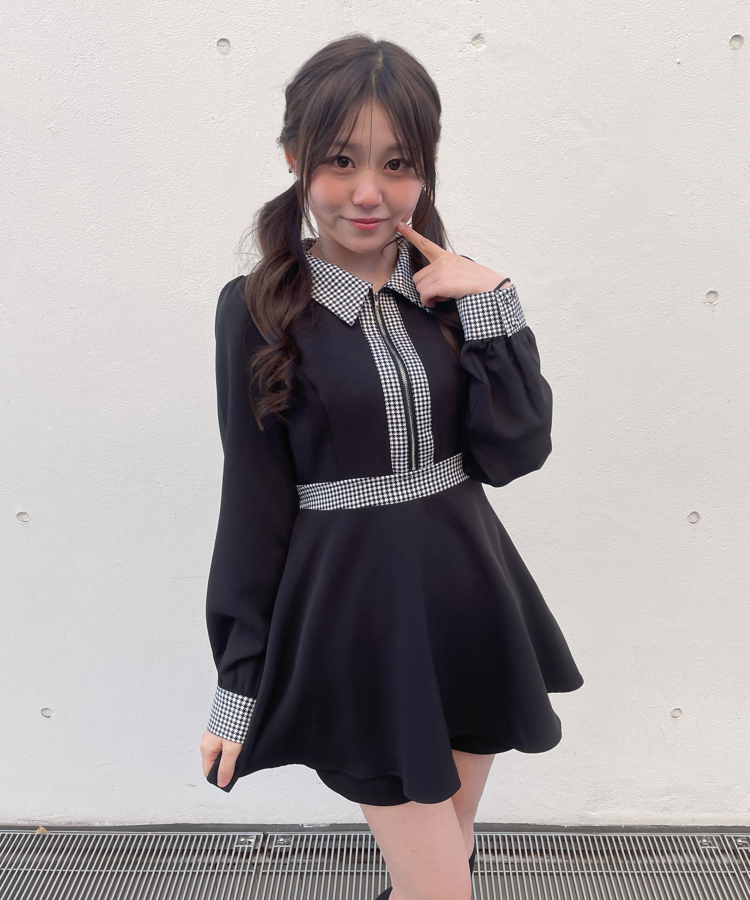 予約商品 2月上旬お届け】フロントジップシャツ衿ワンピース – PARK by