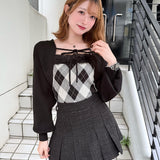 【予約商品11月中旬発送】ボレロセットファーチェックトップス