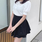 レイヤード風半袖カットソー