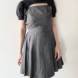 ショートニット×キャミワンピースセット