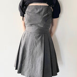 ショートニット×キャミワンピースセット