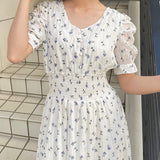 クロスストラップFlowerワンピース