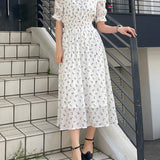 クロスストラップFlowerワンピース