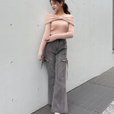 【予約商品 11月上旬発送】リボンオフショルニット