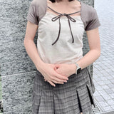 バイカラーレイヤードTシャツ