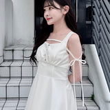 アームリボン2wayロングワンピース