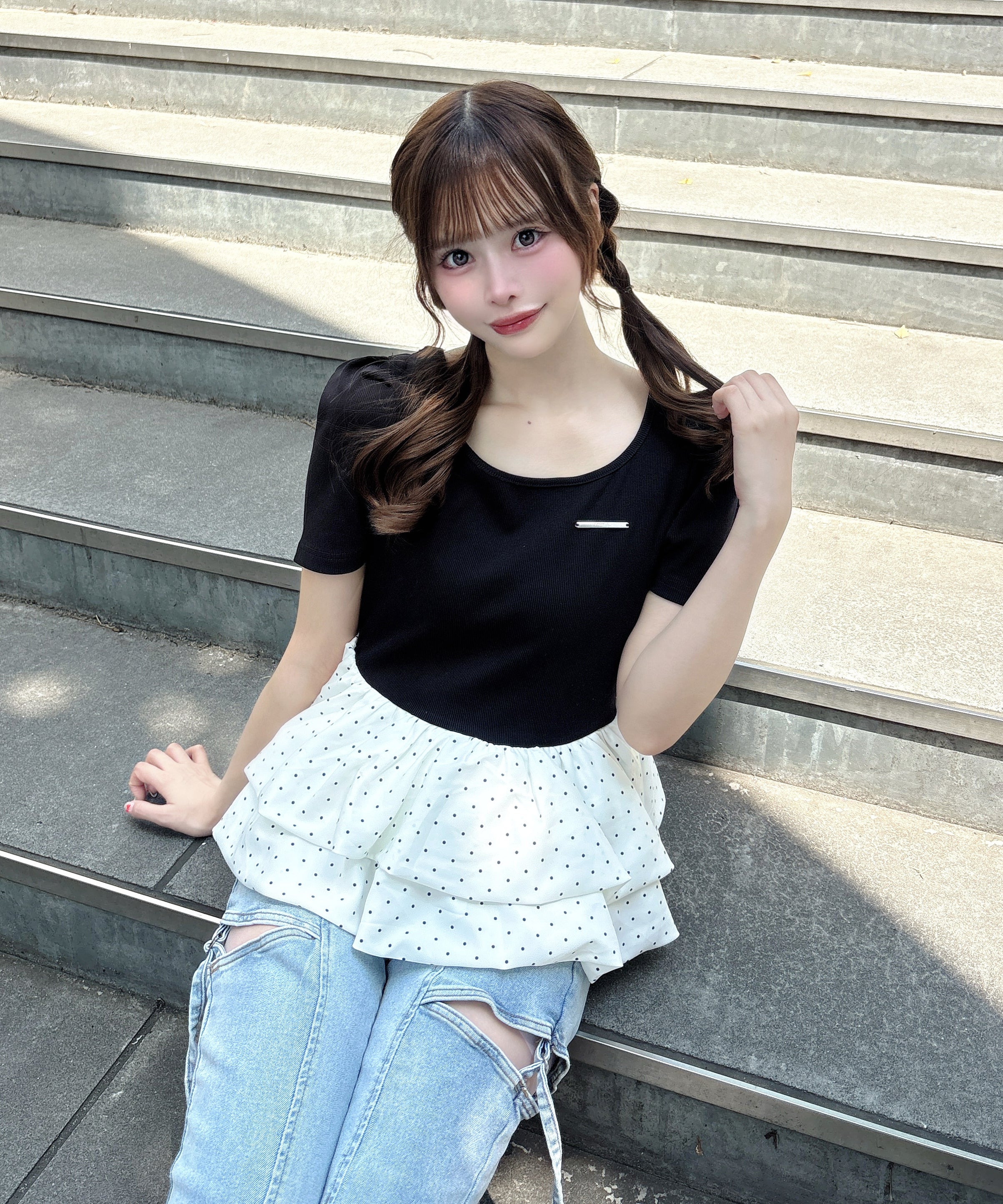 Darich  バックリボンペプラムトップス バックリボンペプラムトップス – PARK by one way（パークバイワンウェイ）