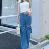 セパレートデニムパンツ