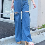 セパレートデニムパンツ