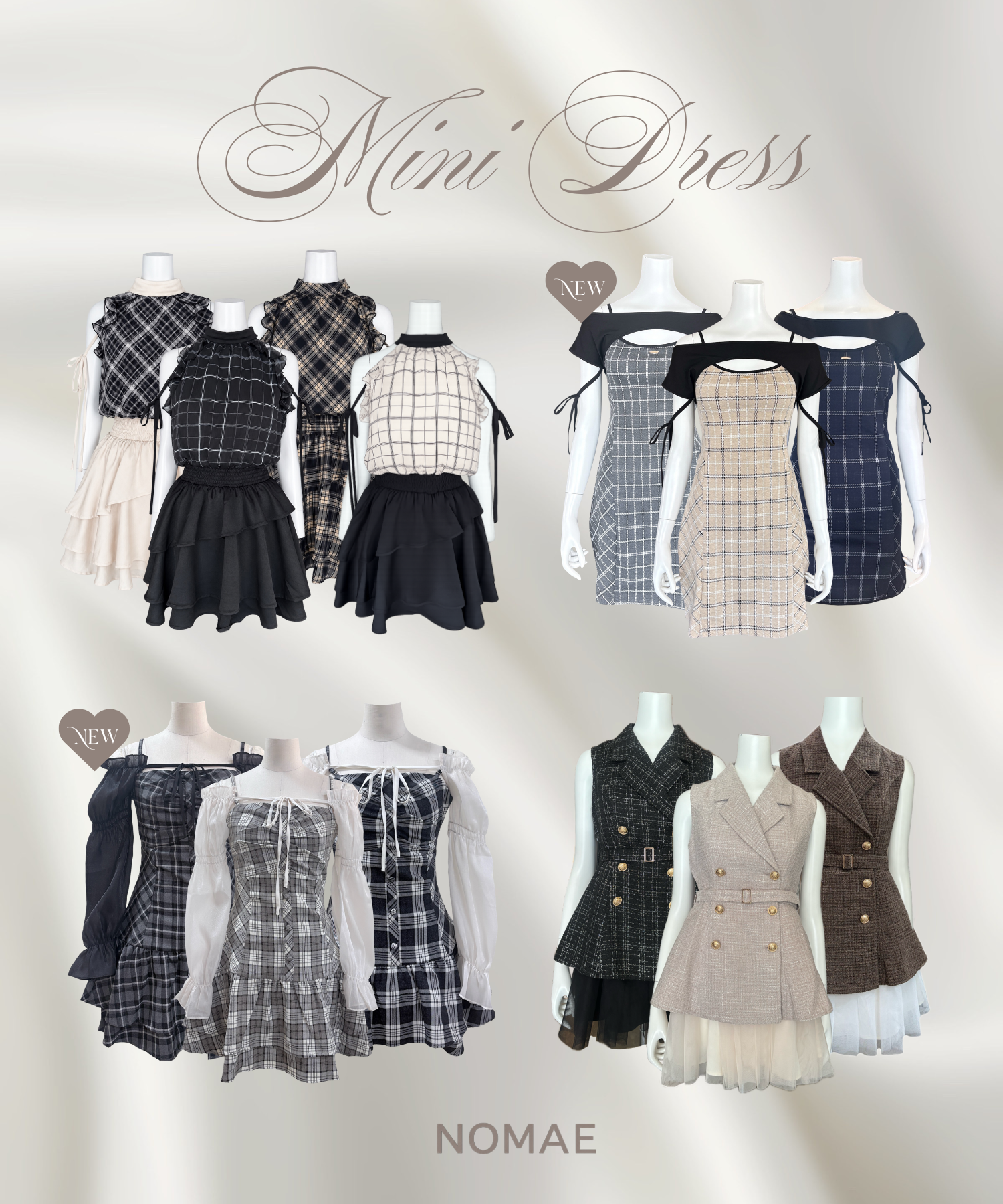 【NOMAE】ミニ丈ワンピースまとめ♥