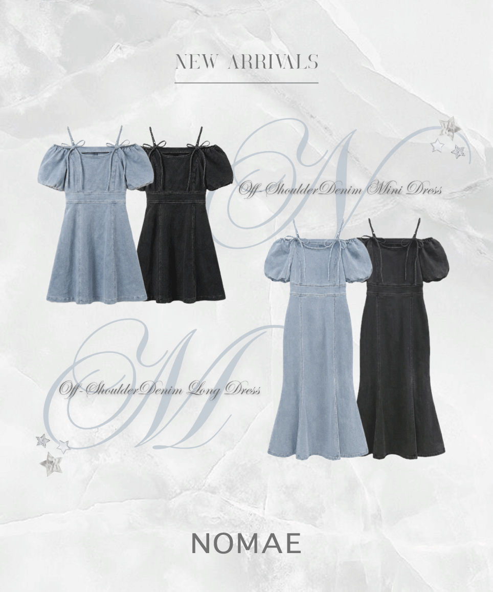 【NOMAE】爆盛れ♪オフショルデニムワンピ登場♪