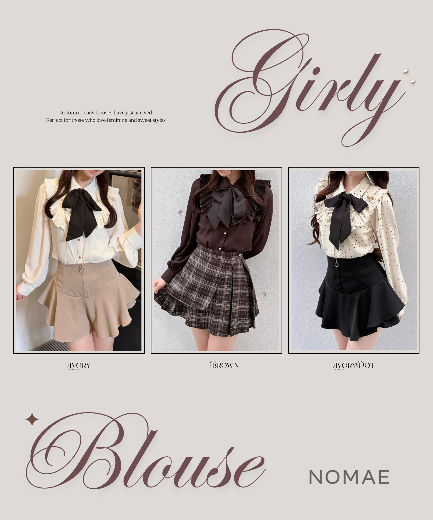 【NOMAE】プリーツフリルブラウス♡