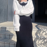 【予約商品 12月上旬お届け】ボレロアンサンブルニットワンピース