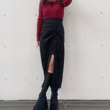 ギャザースリットスカート