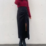 ギャザースリットスカート