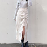 ギャザースリットスカート