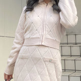 【セットアップ対応アイテム】 キルティングニットパーカー