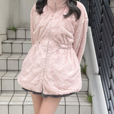 ウエスト絞りファージャケット