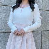 スリットリボンスリーブトップス