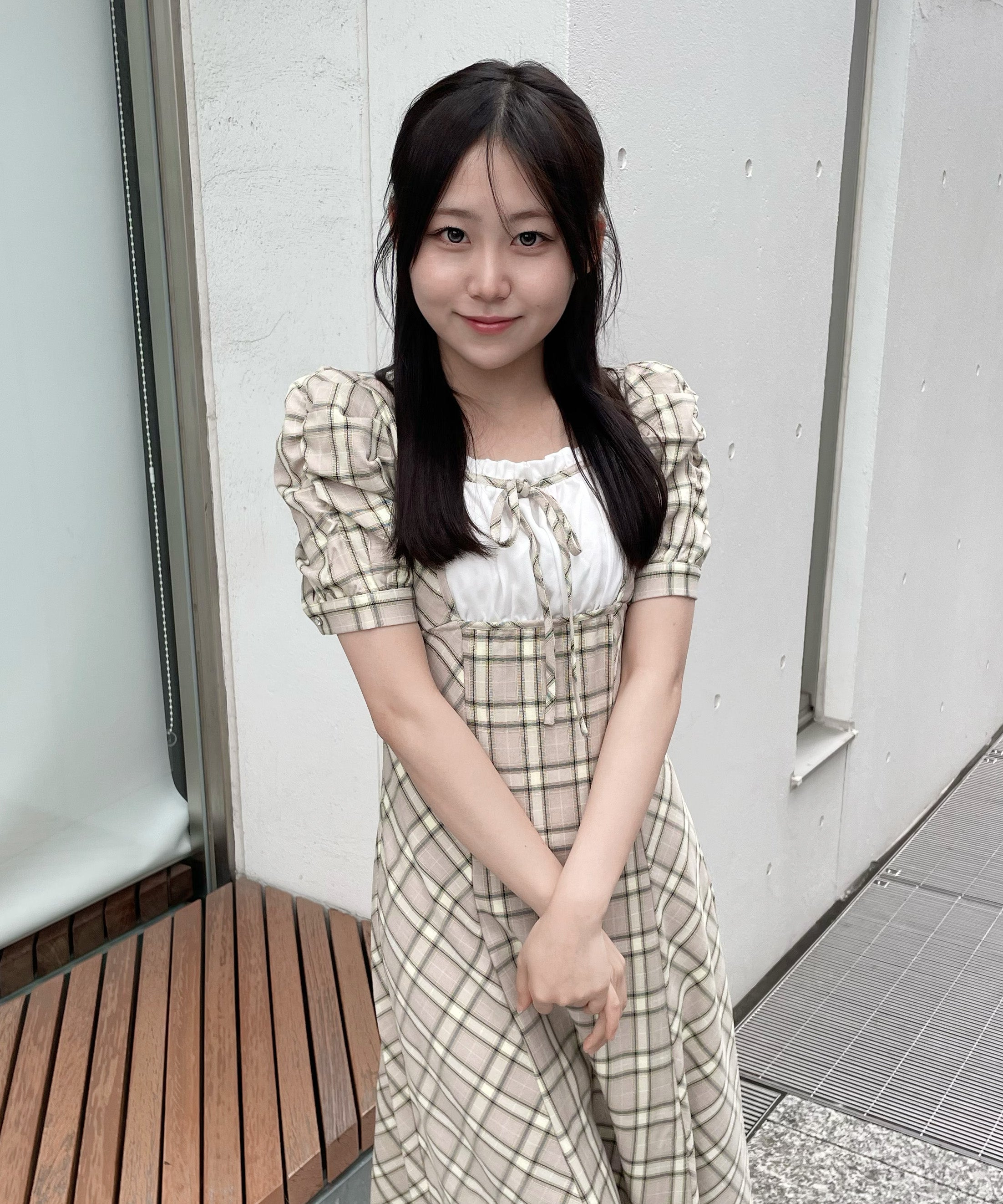 レイヤードロングワンピース