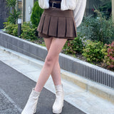 ベルト付きスカパン