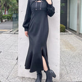 フロント開きZIPパーカーワンピース
