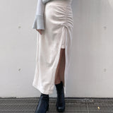 ギャザースリットスカート