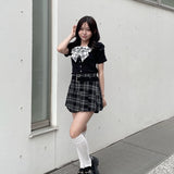 リボンレイヤードトップス