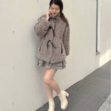 リボンボアジャケット