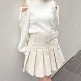 【予約商品 12月中旬発送】肩あきリボンニット