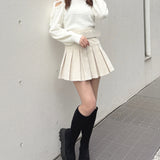 【予約商品 12月中旬発送】肩あきリボンニット