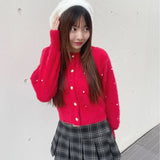 【予約商品 12月中旬発送】ビジューまみれフェザーカーデ