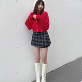 【予約商品 12月中旬発送】ビジューまみれフェザーカーデ