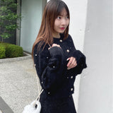 【予約商品 12月中旬発送】ビジューまみれフェザーカーデ