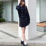 【予約商品 12月中旬発送】ビジューまみれフェザーカーデ