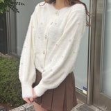 【予約商品 12月中旬発送】ビジューまみれフェザーカーデ