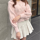 【予約商品 12月中旬発送】ビジューまみれフェザーカーデ