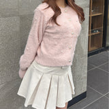 【予約商品 12月中旬発送】ビジューまみれフェザーカーデ