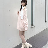 【予約商品 12月下旬発送】ビジュー肩リボンニット