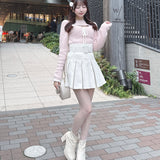 モックネックレイヤード風ニット