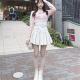 モックネックレイヤード風ニット