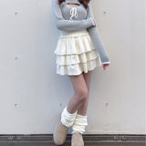 モックネックレイヤード風ニット