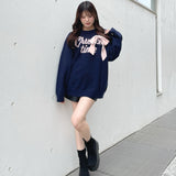 【予約商品 12月下旬発送】ラメリボンロゴジャガードニット