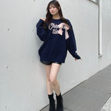 【予約商品 12月下旬発送】ラメリボンロゴジャガードニット