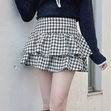 ツイードティアードミニスカート