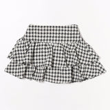 ツイードティアードミニスカート