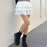 【予約商品 12月下旬発送】レースティアードスカート