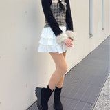 【予約商品 12月下旬発送】レースティアードスカート