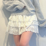 【予約商品 12月下旬発送】レースティアードスカート