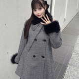 【予約商品 12月中旬発送】ボウタイウールコート